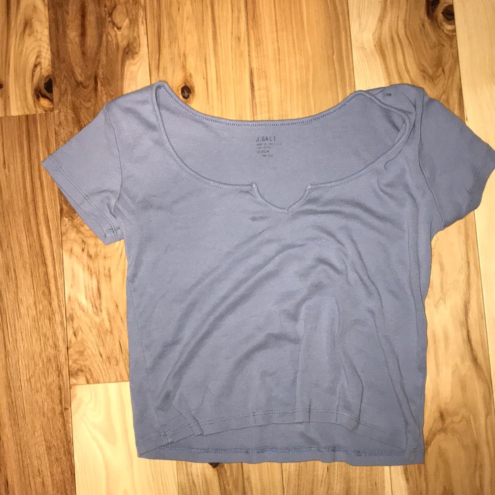 grey/blue brandy melville tshirt